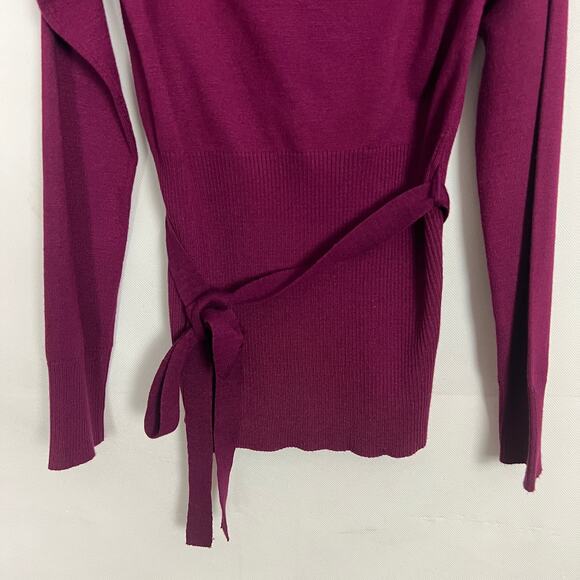 Derek Heart Sweater Juniors M Y2K Puff Shoulder Cowl Neck Career Workwear Casual - Picture 4 of 9